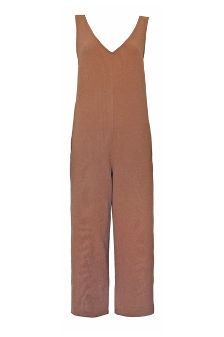 Vintage Thermal Jumpsuit - Terracotta